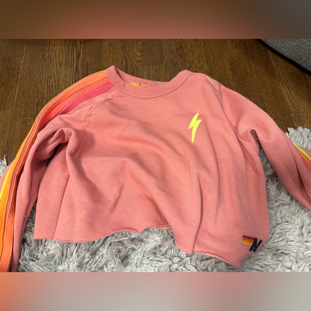 AVIATOR NATION CROPPED SWEATSHIRT SIZE SMALL SOLD OUT EVERYWHERE